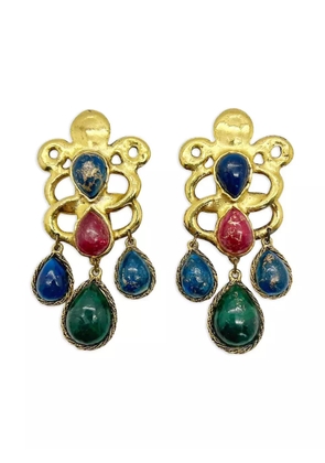 Jennifer Gibson Jewellery 1970s Ungaro Cabochon earrings - Gold