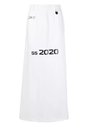 Xander Zhou SS 2020 long shorts - White