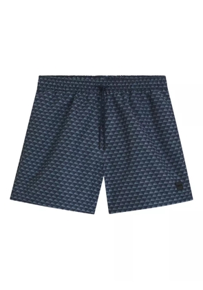 BOSS geometric-print swim shorts - Blue