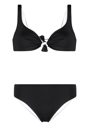 Fisico knot-detail bikini - Black