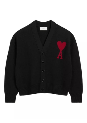 AMI Paris Ami de Coeur cardigan - Black