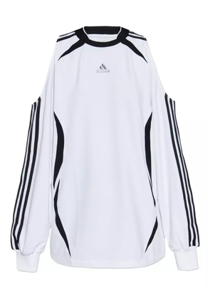 adidas shoulder-cutline logo sweatshirt - White