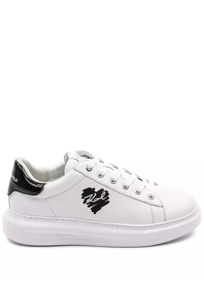 Karl Lagerfeld leather sneakers - White