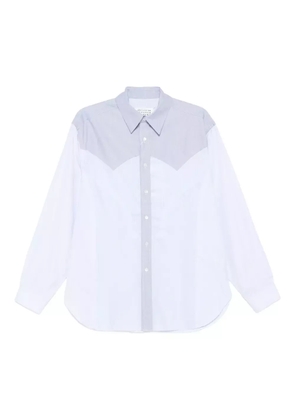 Maison Margiela two-tone yoke shirt - Blue