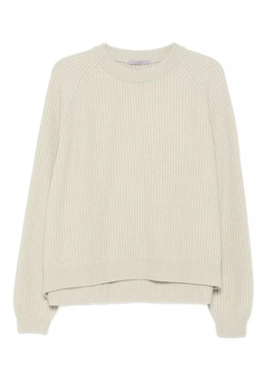 Dusan ribbed crew-neck pullover - Neutrals