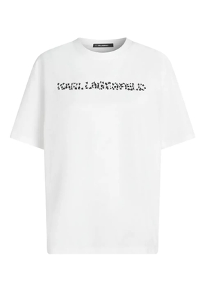 Karl Lagerfeld logo-detail T-shirt - White