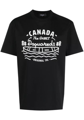 DSQUARED2 logo-print cotton T-shirt - Black