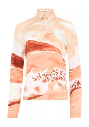JW Anderson painterly-print shirt - White