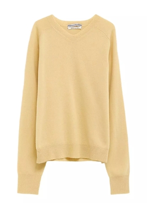 Cristaseya V-neck long-sleeve sweater - Yellow
