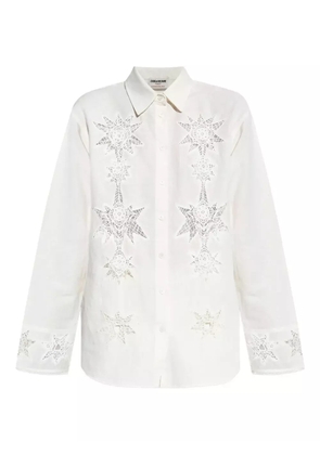 Zadig&Voltaire embroidered detail shirt - White