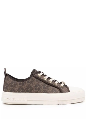 Michael Michael Kors Evy Empire monogram-patterned sneakers - Brown