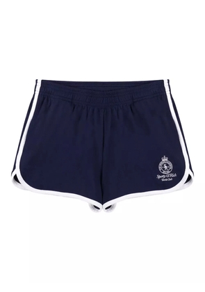 Sporty & Rich logo-embroidered shorts - Blue