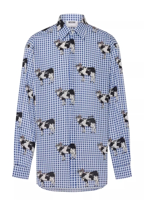 Moschino checked button-up shirt - Blue
