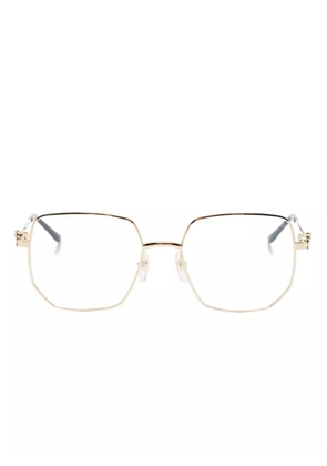 Cartier Eyewear geometric-frame glasses - Gold