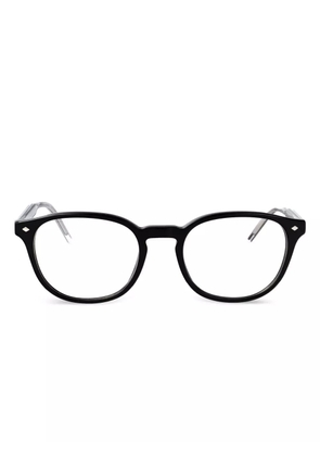Giorgio Armani round-frame glasses - Black