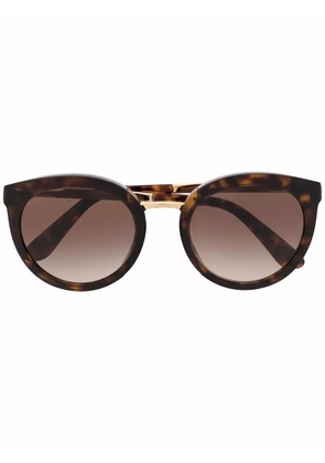 Dolce & Gabbana Eyewear tortoiseshell round-frame sunglasses - Brown