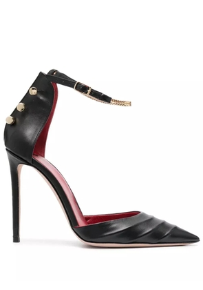 HARDOT chain-detail pointed-toe pumps - Black