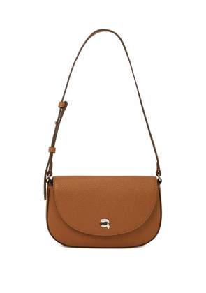 Karl Lagerfeld Ikon flap crossbody bag - Brown