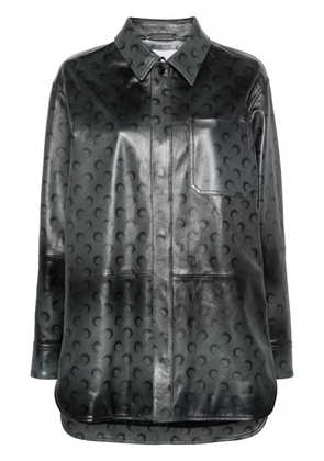 Marine Serre Moon Airbrushed overshirt - Grey
