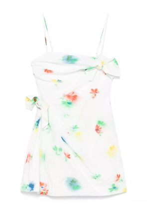 MSGM cotton mini dress - White