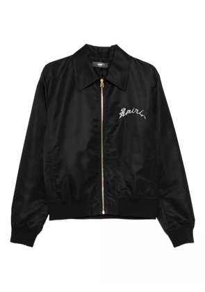 AMIRI embroidered bomber jacket - Black