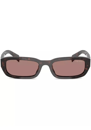 Prada Eyewear rectangle-frame sunglasses - Brown