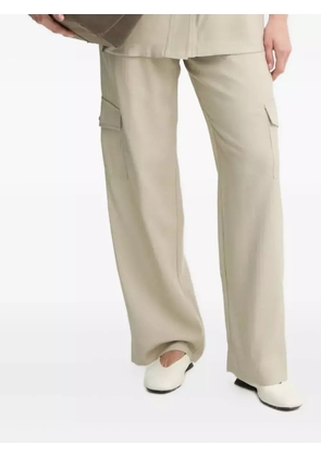 Bruuns Bazaar pleated cargo-pocket trousers - Neutrals