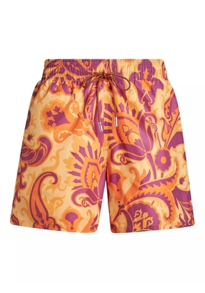 ETRO paisley-print swim shorts - Orange