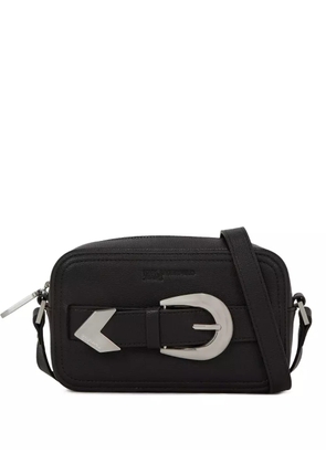 Karl Lagerfeld Jeans buckle-detail crossbody bag - Black