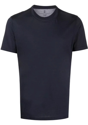 Brunello Cucinelli short-sleeve fitted T-shirt - Blue