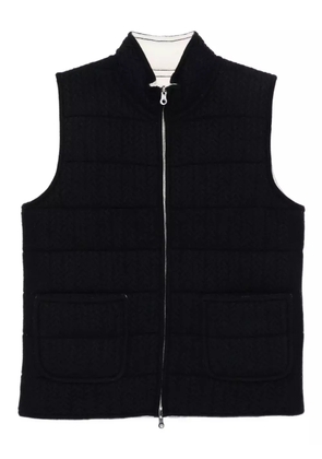 arch4 herringbone padded gilet - Blue