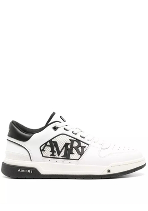 AMIRI logo-embossed leather sneakers - White