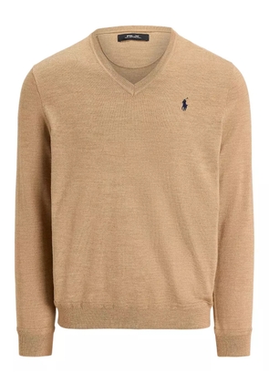 RLX Ralph Lauren V-neck long-sleeved sweater - Neutrals