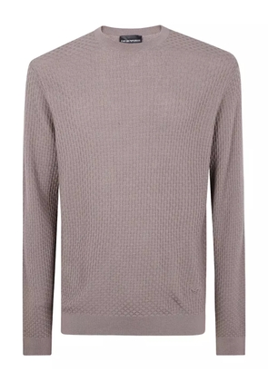 Emporio Armani textured sweater - Purple
