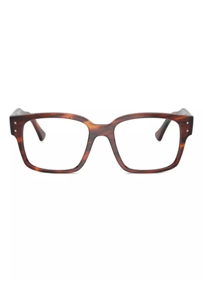 Ray-Ban RB7256 tortoiseshell oversized glasses - Brown