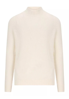Tagliatore high-collar ribbed sweater - Neutrals