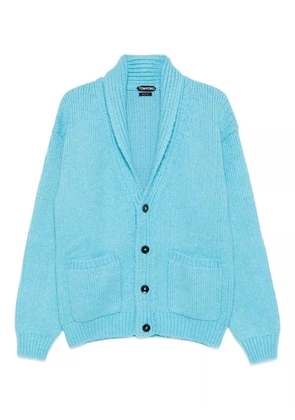 TOM FORD shawl-collar cardigan - Blue