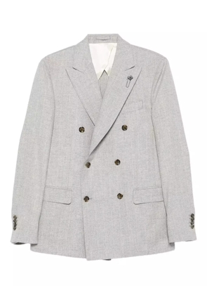 Lardini double-breasted wool suit - Grey