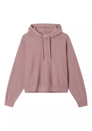 izzue drawstring hooded sweatshirt - Pink