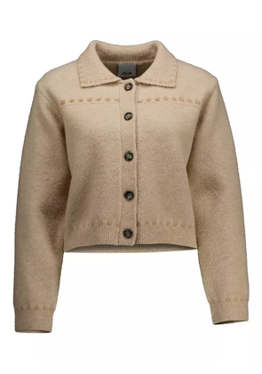 Allude contrast-stitching cardigan - Neutrals