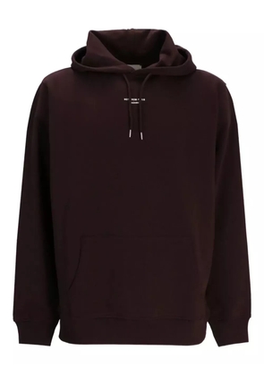 Drôle De Monsieur logo-embroidered hoodie - Brown