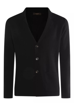 Zanone button-up cardigan - Black