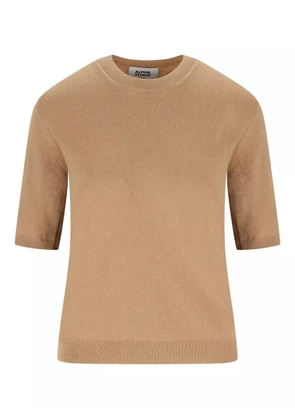 ALPHA STUDIO short-sleeve cashmere sweater - Neutrals