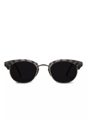 Thom Browne Eyewear oval-frame sunglasses - Green