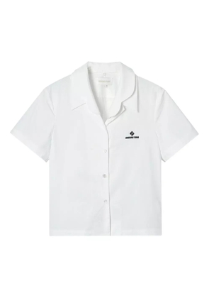 SHUSHU/TONG layered-collars short-sleeved shirt - White