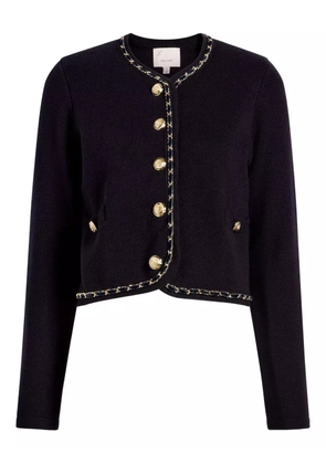 Cinq A Sept chain-trimmed buttoned cardigan - Blue