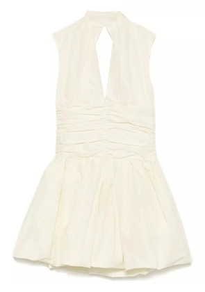 Patou open-back bubble mini dress - White