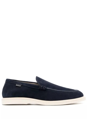 Hogan almond-toe suede loafers - Blue