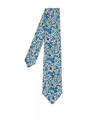 Paul Smith floral print tie - Blue
