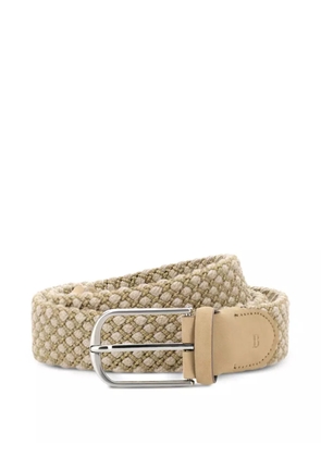Boggi Milano woven-design belt - Neutrals